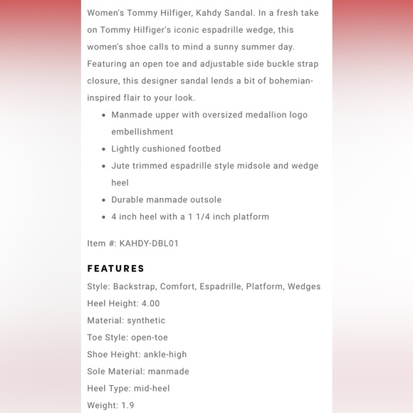 Tommy Hilfiger platform Sandal - Picture 16 of 16